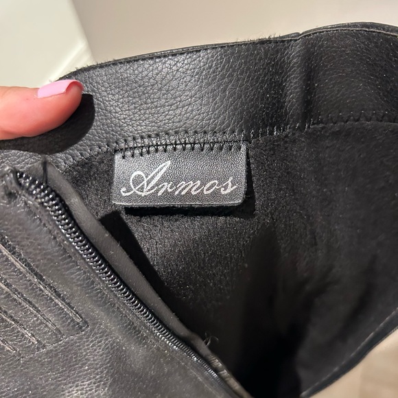 Ramos Fashion Knee High Faux Leather Boots - Picture 2 of 3